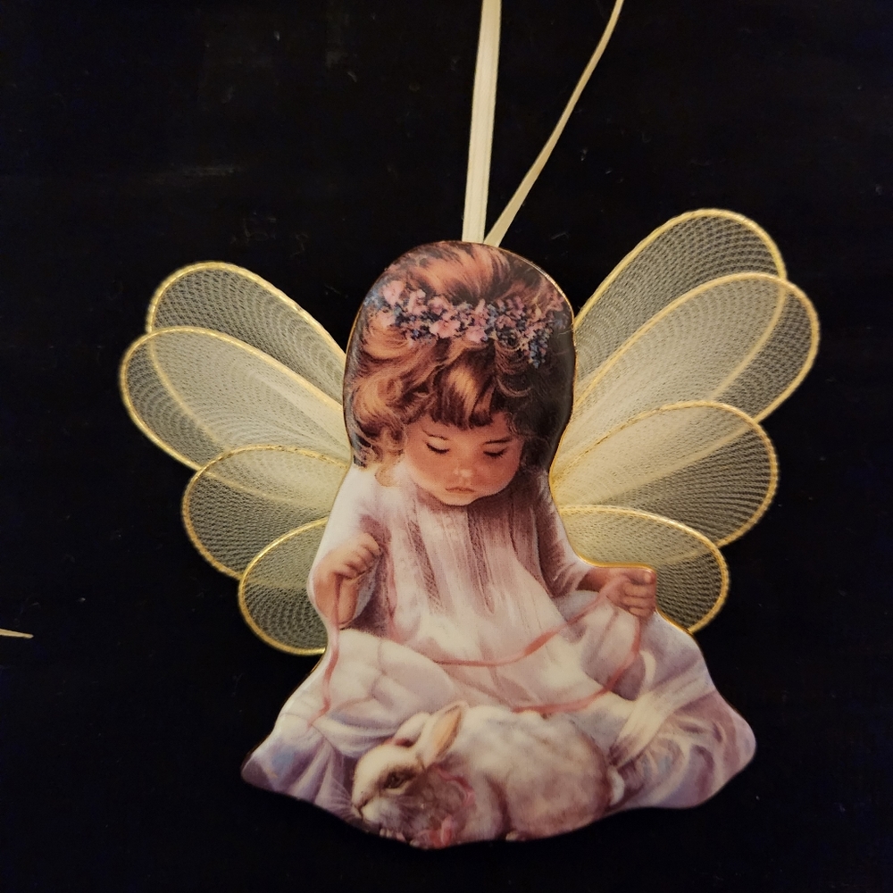 Bradford Exchange Heaven's Little Angels Christmas Ornaments Set of 3 Ornaments - Picture 3 of 11